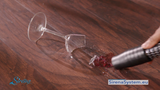 wine and glass suction with vacuum cleaner