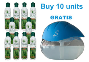 SSEU | Ambientador, desodorizador, desinfectante de aire antibacterial Aloe Vera